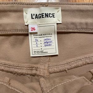 NWOT L'AGENCE Tan Margot Skinny Jeans Size 26